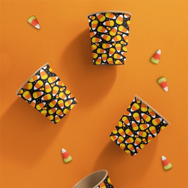 Gobelets En Papier Halloween Candy Corn (Créateur téléchargé)