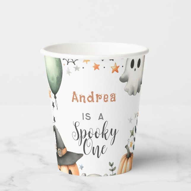 Gobelets En Papier Halloween Éffrayant premier (Recto)