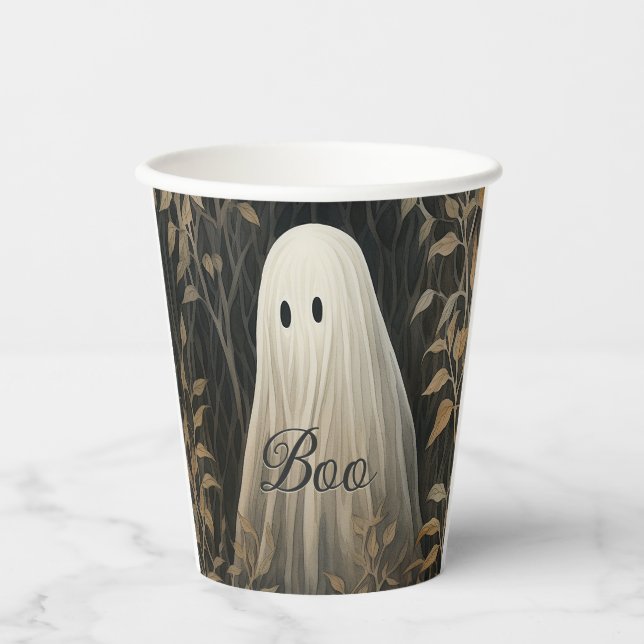 Gobelets En Papier Halloween fantôme gothique (Recto)