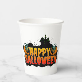 Gobelets En Papier Halloween hanté