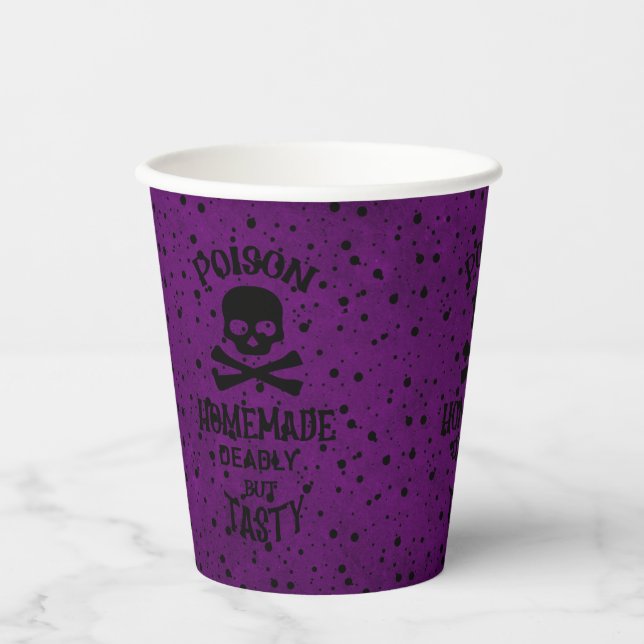 Gobelets En Papier Halloween poison (Recto)