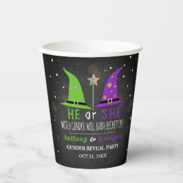 Gobelets En Papier Halloween Witch Genre Revela Party