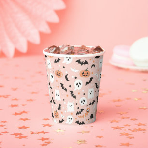 Gobelets En Papier Happy Halloween Éffrayant Cute & Festive Halloween
