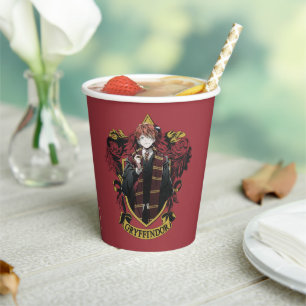 Gobelets En Papier HARRY POTTER™   Anime Ron Weasley House Crest