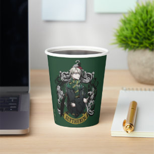 Gobelets En Papier HARRY POTTER™   Blason de la maison de Draco Malfo