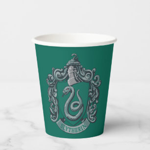 Gobelets En Papier Harry Potter Slytherin Crest Green