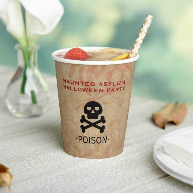 Gobelets En Papier Hauned Asylum Halloween Party (Insitu)