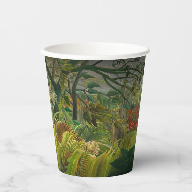 Gobelets En Papier Henri Rousseau - Surpris ! (Recto)