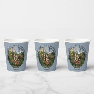 Gobelets En Papier Henri Rousseau Tiger & Bull Party Items Collection