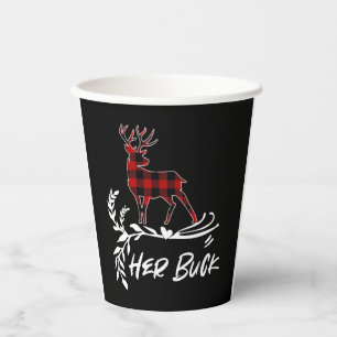 Gobelets En Papier Her Buck Couples Matching Christmas Pajama