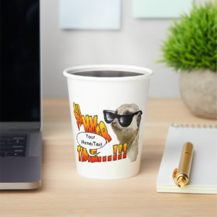 Gobelets En Papier Heure d'été Meerkat tasses à papier personnalisabl