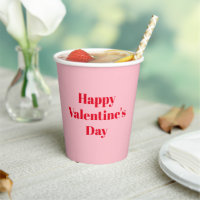 Heureuse Sainte-Valentin rose rouge typographie mo