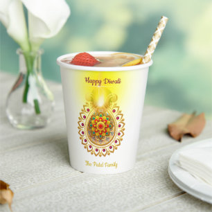 Gobelets En Papier Heureux Diwali