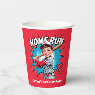 Gobelets En Papier Home Run Boy Baseball Anniversaire Bash