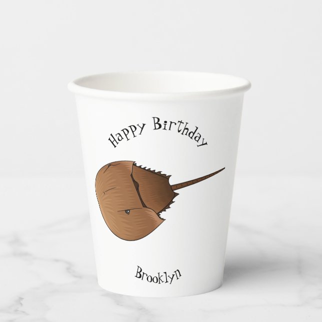 Gobelets En Papier Horseshoe crab (Recto)