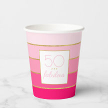 Hot Rose & Or moderne 50 et fabuleux anniversaire