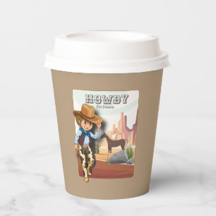 Gobelets En Papier Howdy howiwiwiwie premier anniversaire papier post