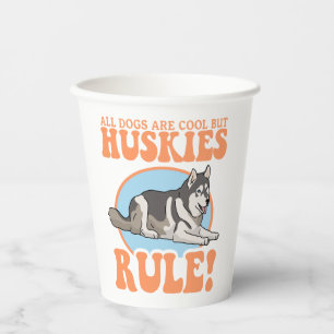 Gobelets En Papier Husky Dog Owner Huskies