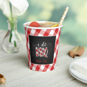 Gobelets En Papier I Do BBQ Paper Cup - Personnalisé