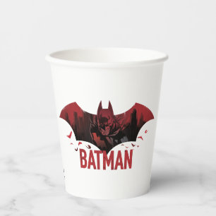 Gobelets En Papier Icône Batman Crimson Gotham