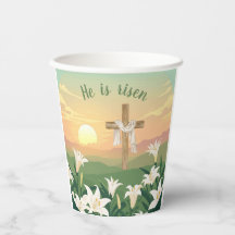 Il est ressuscité Coupe de papier Sunrise de Pâque