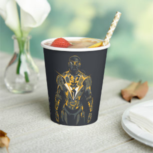 Gobelets En Papier Illustration Black Lightning