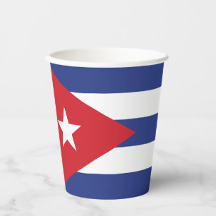 Gobelets En Papier Indicateur Cuba texte personnalisé