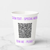 Informations d'analyse de code QR personnalisées e