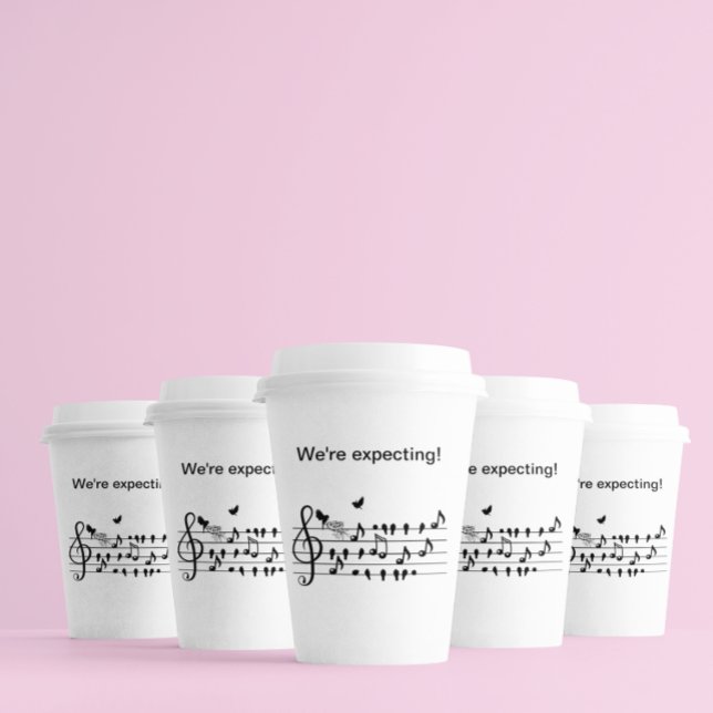 Gobelets En Papier inséparables, s'attendant à un ajout à la famille (Créateur téléchargé)