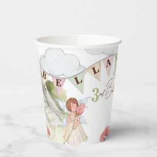 Gobelets En Papier Invitation Fairy Birthday