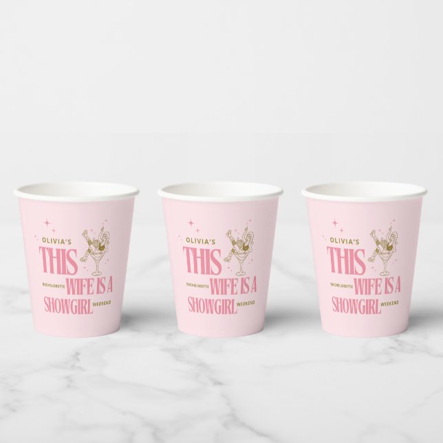 Gobelets En Papier Itinéraire d'un week-end de célibataire pour femme (Multi)