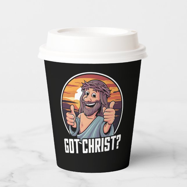 Gobelets En Papier J'ai Buddy un Christ Noël Jésus Religieux (Recto)