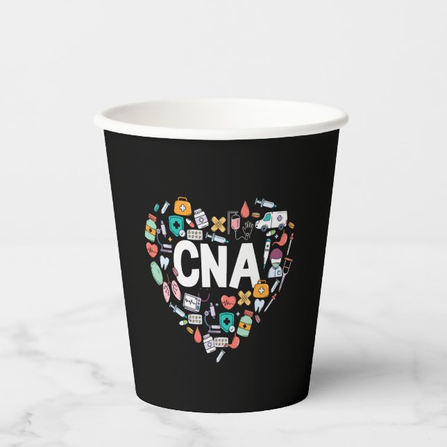 Gobelets En Papier J'Aime Être Un CNA (Recto)