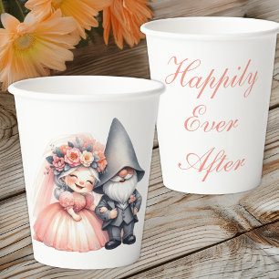 Gobelets En Papier Jardin de Whimsical Gnome Rustique Mariage de cont