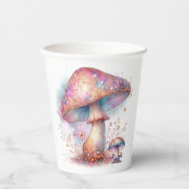 Gobelets En Papier Jardin enchanté Magique Champignons