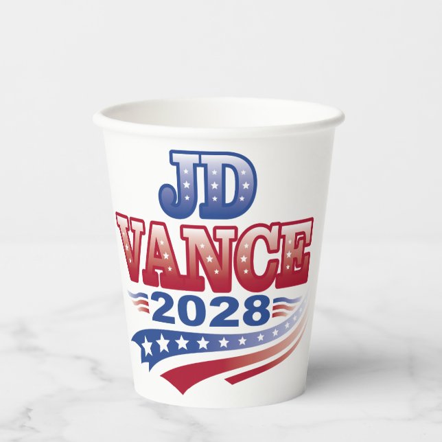 Gobelets En Papier JD Vance 2028 (ssol) (Recto)