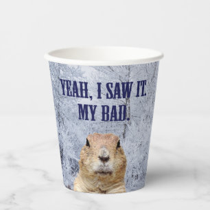Gobelets En Papier Je L'Ai Vu Jour De La Marmotte