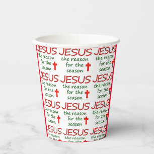 Gobelets En Papier JESUS Raison de la saison