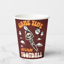 Gobelets En Papier Jeu Heure Jouons au football Halloween Drôle