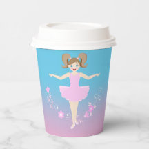 Jolie Ballerina fille fête d'anniversaire