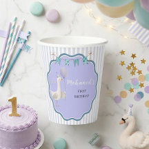 Jolie petite oie bleue personnalisée pour 1er anni