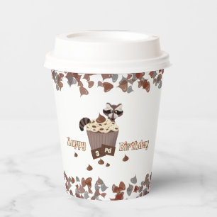 Gobelets En Papier Jouer Raccoon Chocolate Chip Anniversaire