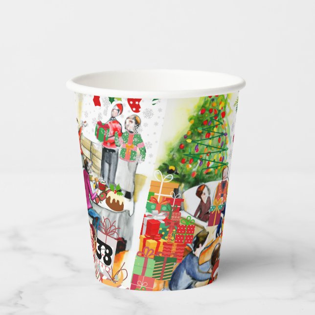 Gobelets En Papier Jour Noël (Recto)
