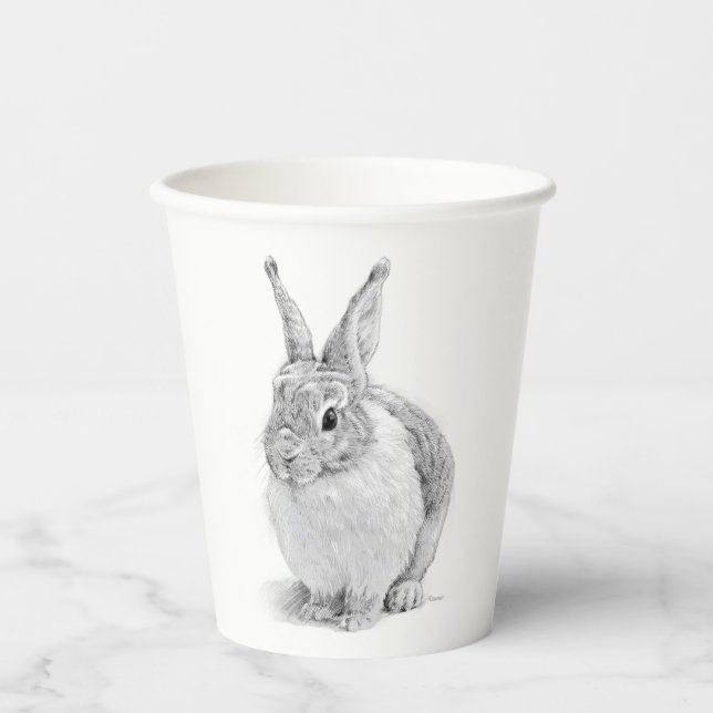 Gobelets En Papier Journée du lapin (Recto)