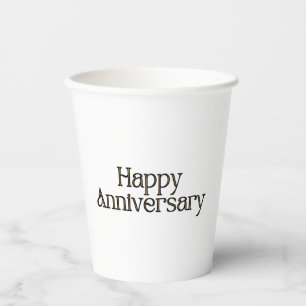 Gobelets En Papier Joyeuses tasses de papier pour l'anniversaire