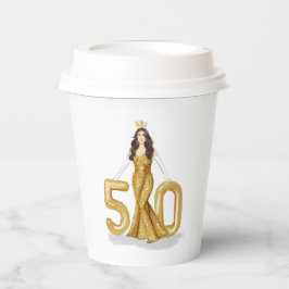 Gobelets En Papier joyeux 50e anniversaire