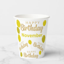 Joyeux anniversaire novembre anniversaires tasse d
