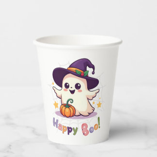 Gobelets En Papier Joyeux Boo Cute Ghost