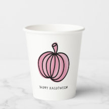 Joyeux Citrouille rose d'Halloween