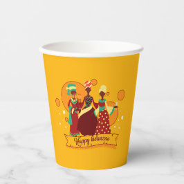 Gobelets En Papier Joyeux Kwanzaa 3 dames